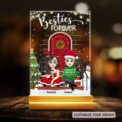 Christmas Besties Forever Personalized Led Night Light