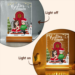 Christmas Besties Forever Personalized Led Night Light