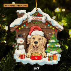 Christmas Dog House Christmas Is Coming Personalized Ornament