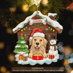 Christmas Dog House Christmas Is Coming Personalized Ornament