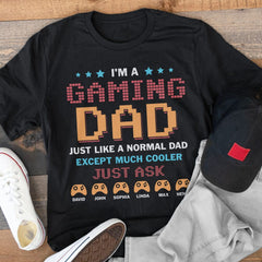 Cool Gaming Dad Personalized Shirt