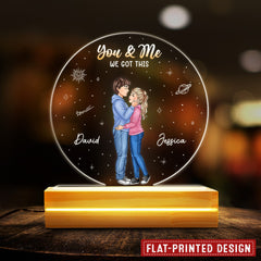 Couple Kissing You And Me We Got This Personalized Led Night Light