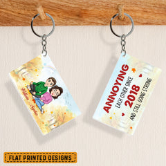 Couple Together Annoying Each Other Personalized Keychain