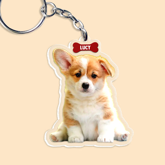 Custom Photo Gift For Dog Lover Personalized Keychain