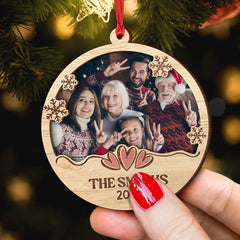 Custom Photo of Family Personalized Ornament