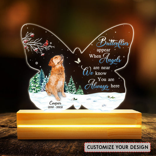 Custom Photo of Pet for Remembrance Personalized Led Light