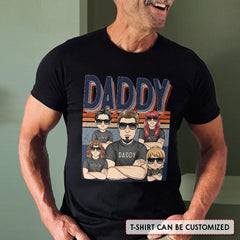 Dad Vintage Custom Kids' Names Personalized Shirt