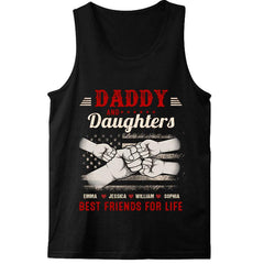Daddy and Daughter Best Friends For Life Personalized Shirt