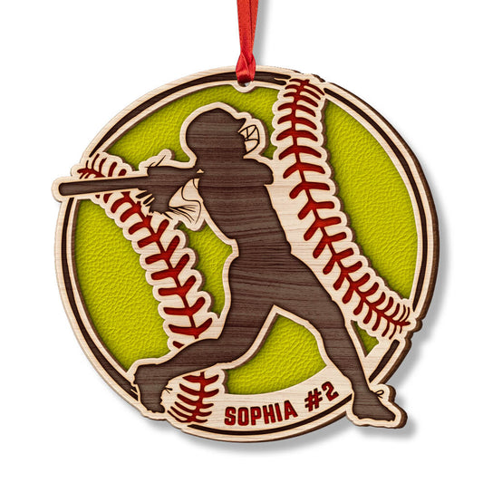 Softball Girl Personalized Ornament