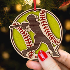 Softball Girl Personalized Ornament
