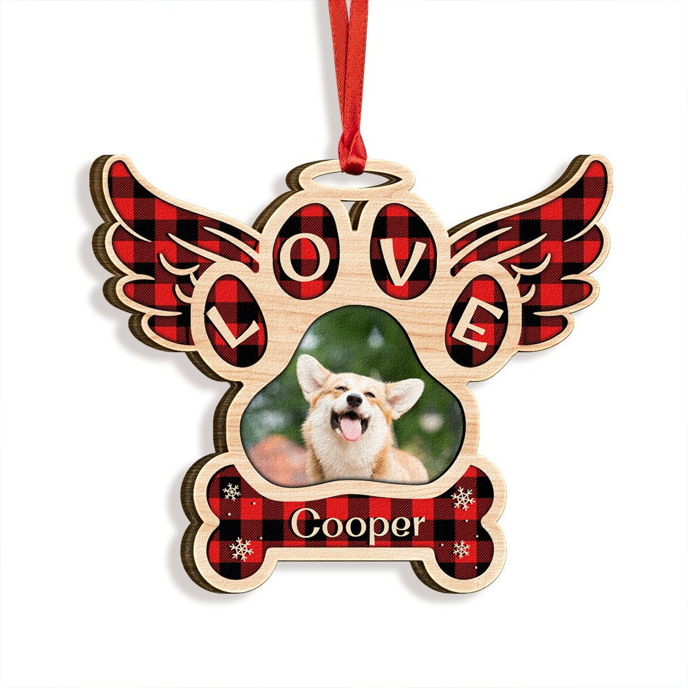 Angel Wings For Our Beloved Pets Custom Photo Personalized Ornament