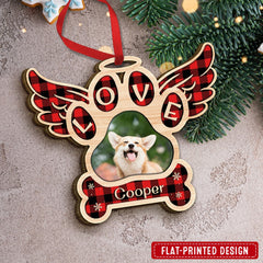 Angel Wings For Our Beloved Pets Custom Photo Personalized Ornament