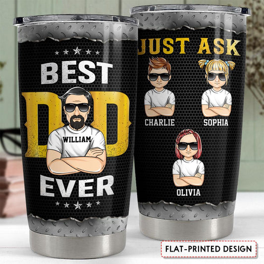 Best Dad Ever Personalized Tumbler Cup