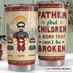 A Bond Between Father & Children Personalized Tumbler Cup