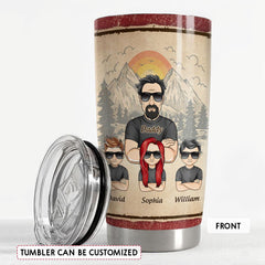 A Bond Between Father & Children Personalized Tumbler Cup
