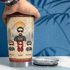 A Bond Between Father & Children Personalized Tumbler Cup