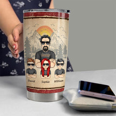 A Bond Between Father & Children Personalized Tumbler Cup