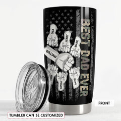 Best Dad Ever Dad Nutrition Facts Personalized Tumbler Cup