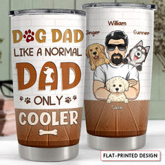 Cool Dog Dad Personalized Tumbler Cup