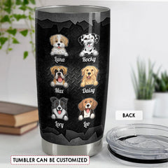 Rocking The Dog Dad Life Personalized Tumbler Cup