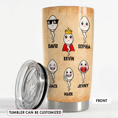Chillin' In Dad Balls Personalized Funny Tumbler Cup