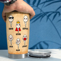 Chillin' In Dad Balls Personalized Funny Tumbler Cup