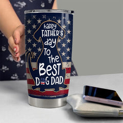 Happy Father Day Dog Dad Personalized Tumbler Cup