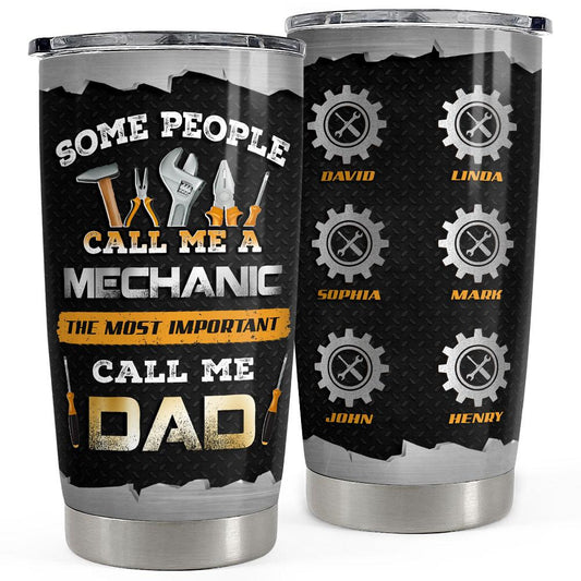 Mechanic Dad Personalized Tumbler Cup