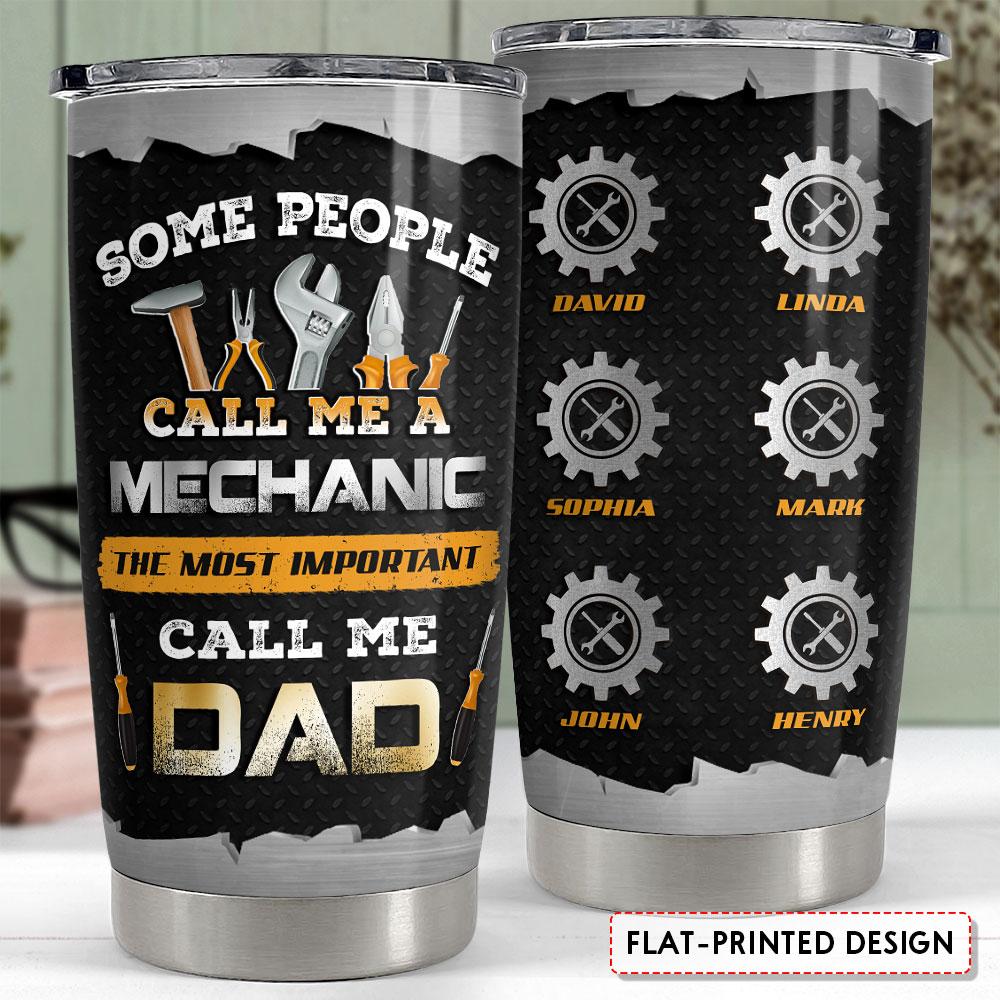 Mechanic Dad Personalized Tumbler Cup