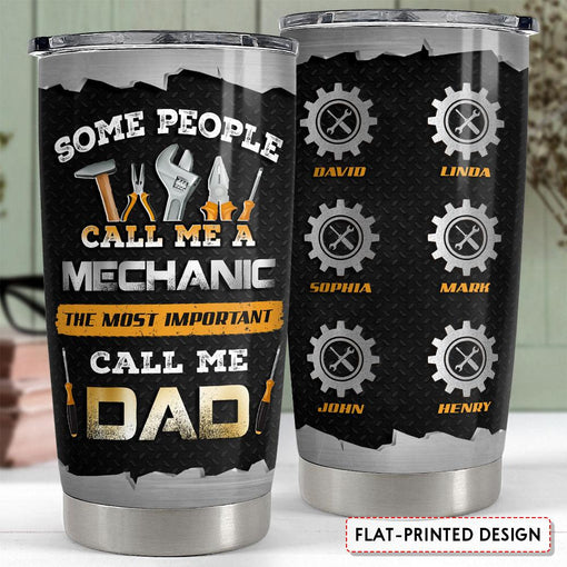 Mechanic Dad Personalized Tumbler Cup