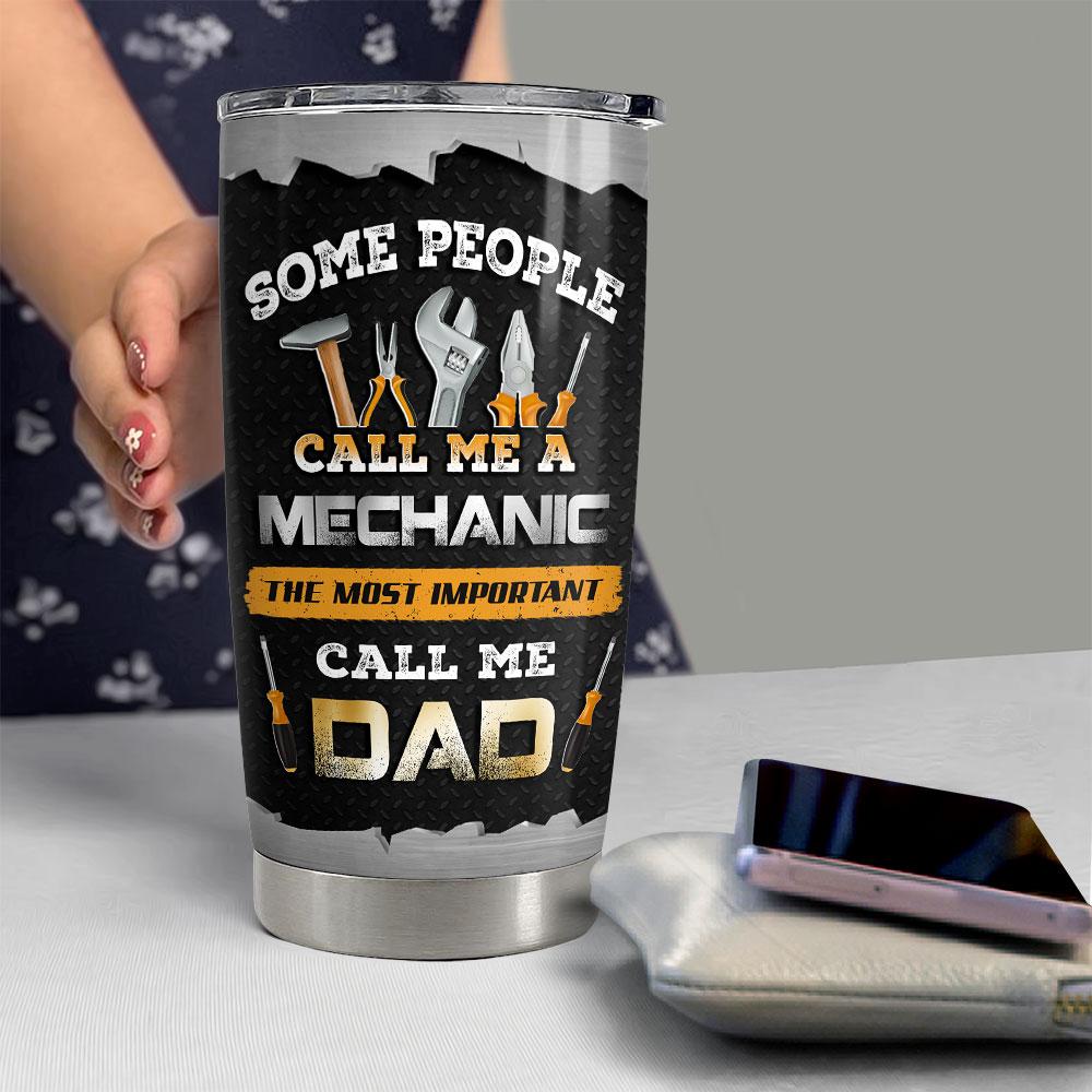 Mechanic Dad Personalized Tumbler Cup