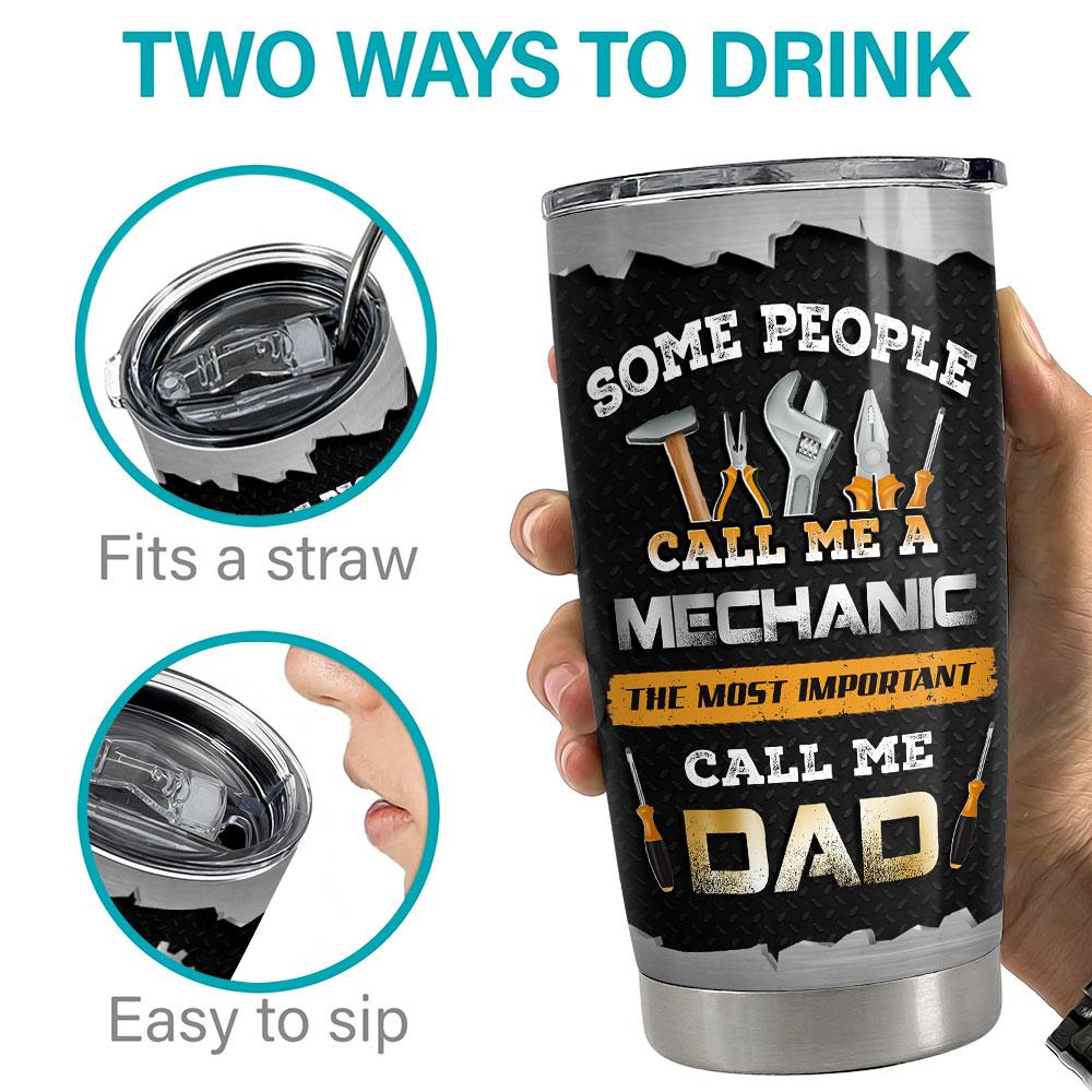 Mechanic Dad Personalized Tumbler Cup
