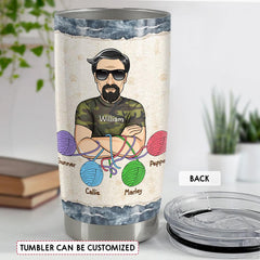 Amazing Cat Dad Looks Like Personalized Tumbler Cup