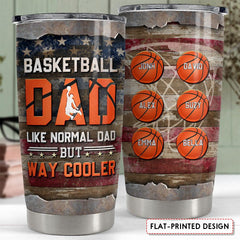 Basketball Dad Personalized Tumbler Cup
