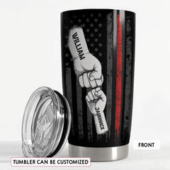 Firefighter Dad Like A Normal Dad Just Cooler Personalized Tumbler Cup