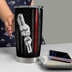 Firefighter Dad Like A Normal Dad Just Cooler Personalized Tumbler Cup