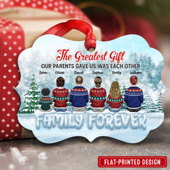 Family The Greatest Gift Our Parents Gave Us Personalized Ornament