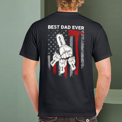 Firefighter Best Dad Ever Personalized Shirt