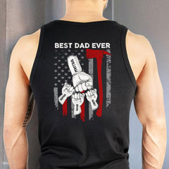 Firefighter Best Dad Ever Personalized Shirt