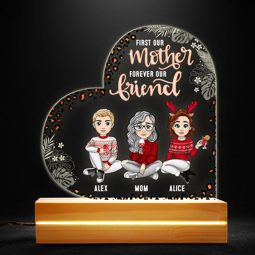 First Our Mother Forever Our Friend Personalized Led Night Light