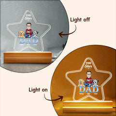 Five Star Dad Personalized Led Night Light