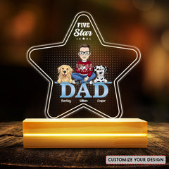Five Star Dad Personalized Led Night Light