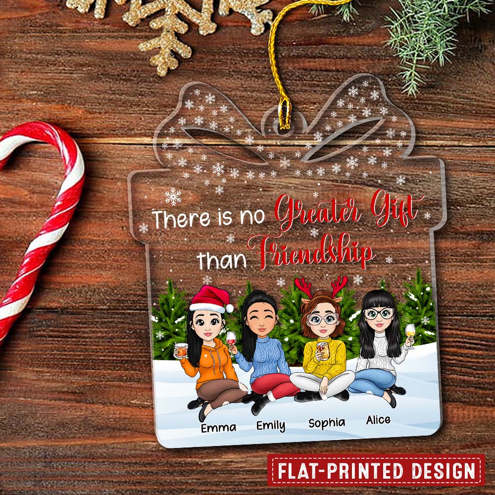 Friendship Is The Greatest Gift Of Life - Personalized Acrylic Ornamen 2 600x