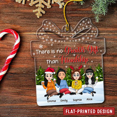 Friendship Is Greates Gift Personalized Best Friends Ornament