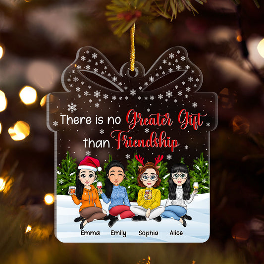 Friendship Is Greates Gift Personalized Best Friends Ornament