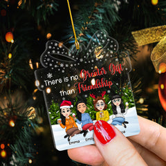 Friendship Is Greates Gift Personalized Best Friends Ornament