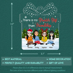 Friendship Is Greates Gift Personalized Best Friends Ornament