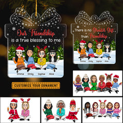 Friendship Is Greates Gift Personalized Best Friends Ornament