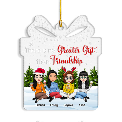 Friendship Is Greates Gift Personalized Best Friends Ornament