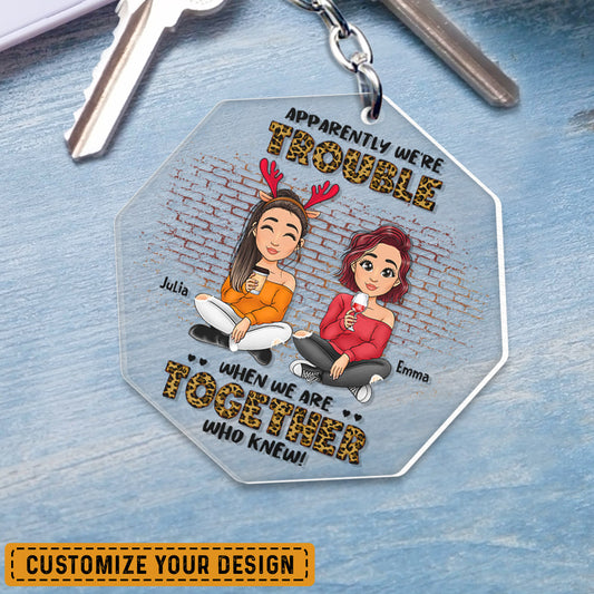Besties Personalized Keychain If We Get Caught